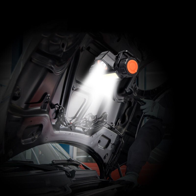 USB Rechargeable LED Headlight Powerful COB Headlamp Head flashlight Torch Waterproof Head Light with 1200mAh Built-in Battery