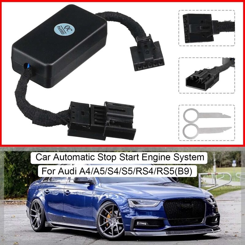 For- A4 5/S4 5/RS4 5(B9) Automatic Stop Start Engine System Eliminator Control Sensor Plug Stop Canceller