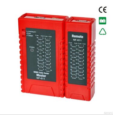 Noyafa nf -611 hdmi kabelmåler med justerbare testtilstande: hurtig og langsom scanning og manuel test for trin for trin