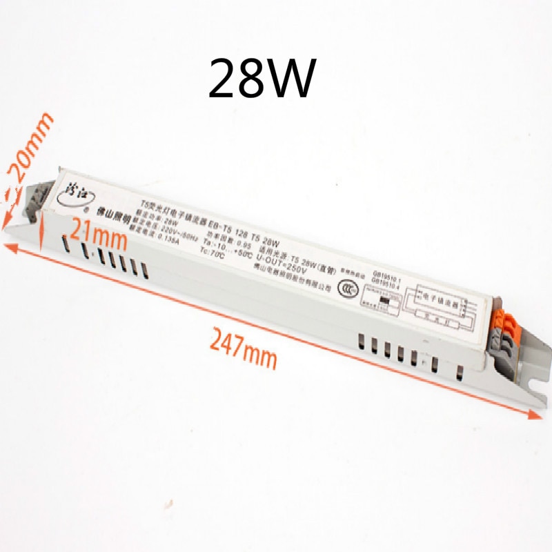 230v elektronisk ballast  t5 balast med beskytt ballast electronique 14w 28w 2*14w 2*28w 128/228- eco