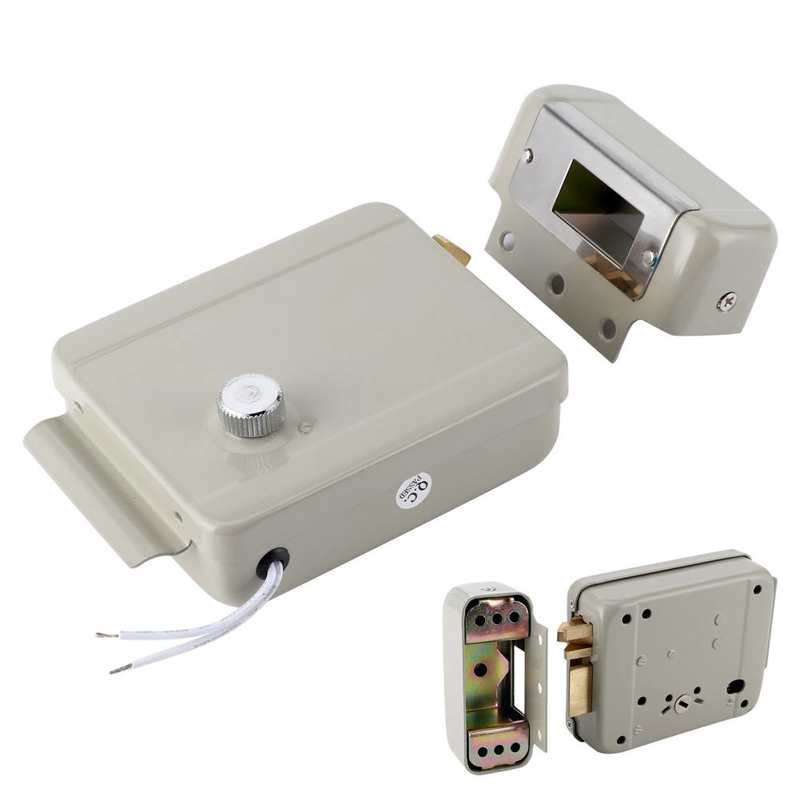 Safety Lock 9V12V Electric Door Strike Lock Door Access Control 2 Wire Electromagnetic Locks for Community Anti Theft Lock