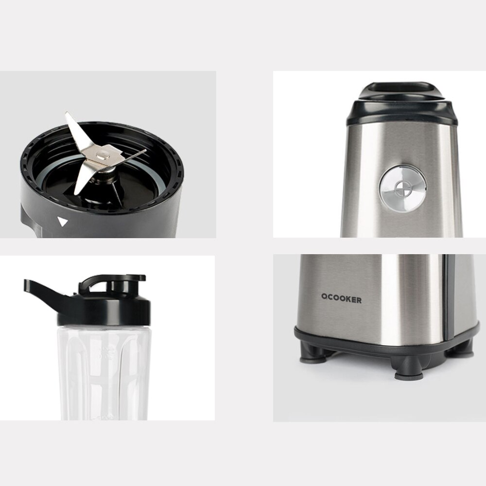 Exprimidor móvil Xiaomi Ocooker, máquina de cocina para frutas y verduras para bebés, interruptor de punto 304 de acero inoxidable, máquina para sopa de 8 segundos