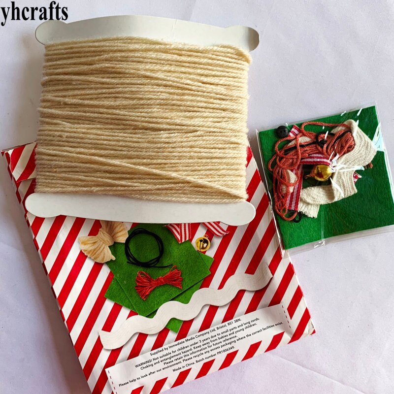 1bag/LOT ELF kit 20M yarn FELT make a cute decoration DIY crafts Kindergarten toys Early learning educational toys OEM