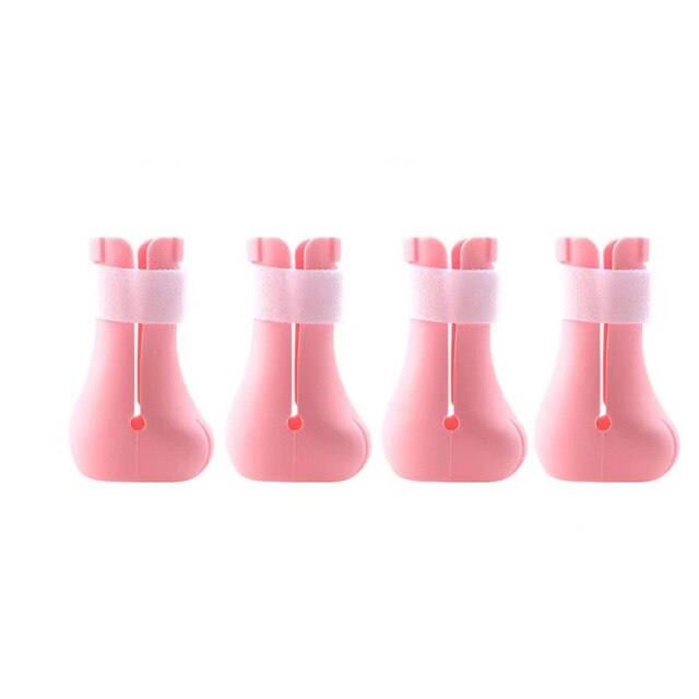Funda para garra de gato, botas antiarañazos para gatos, para lavar las uñas del baño, Protector para patas de mascotas, zapatos para gatos, 4 unids/set/set, suministros para mascotas: pink 4pcs