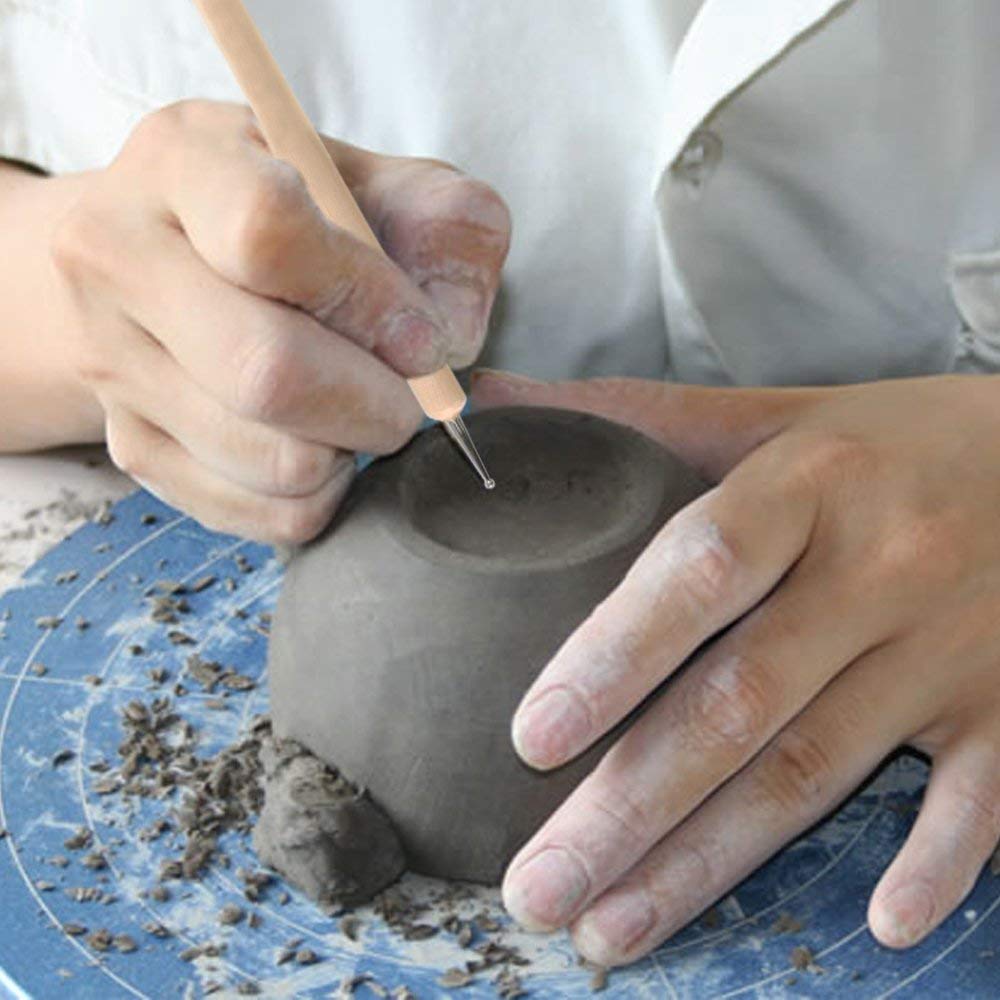 Polymer Clay Tools Modeling Clay Sculpting Tools Dotting Pen Silicone Tips Ball Stylus Pottery Ceramic Clay Indentation Tools