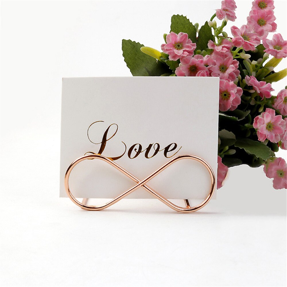 Metal Wedding Table Number Holder Stands Name Seating Labels Placecard Photo Picture Cards Display Stand for Anniversary Party