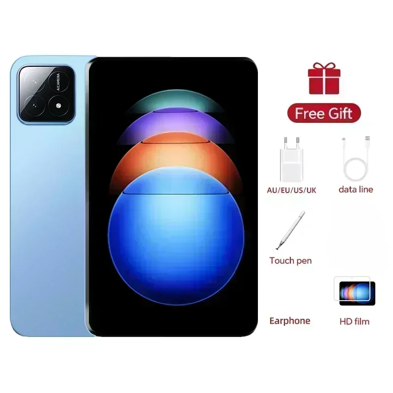 2025 Pad 7S Pro Global Mi 11 inch tablet Android 14 22GB 2TB Snapdragon 8 Gen2 4K HD 5G WIFI Bluetooth WPS 20000mAh tabletten Tab: Dertien / Blauw