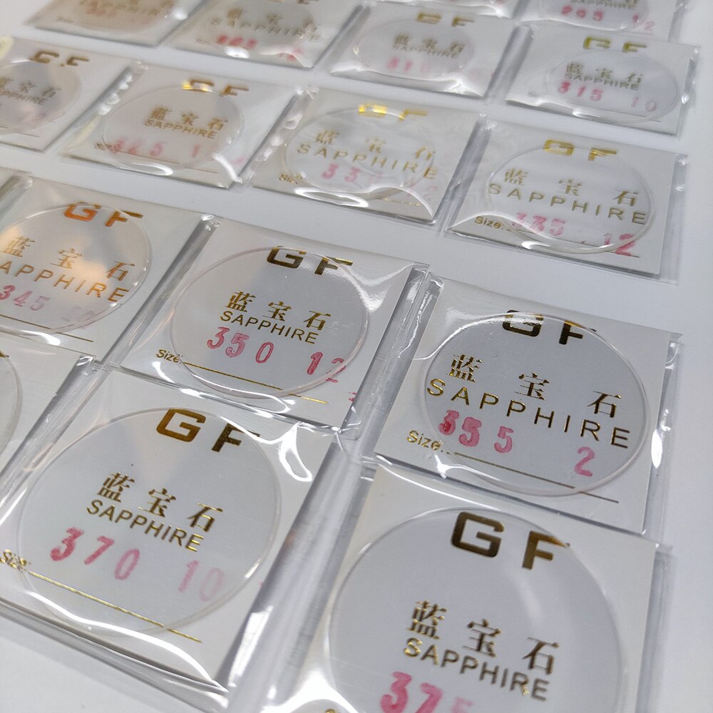 28mm-39.5mm Flat Watch Crystal sapphire Glass Replacement Part high 1.2mm Thick