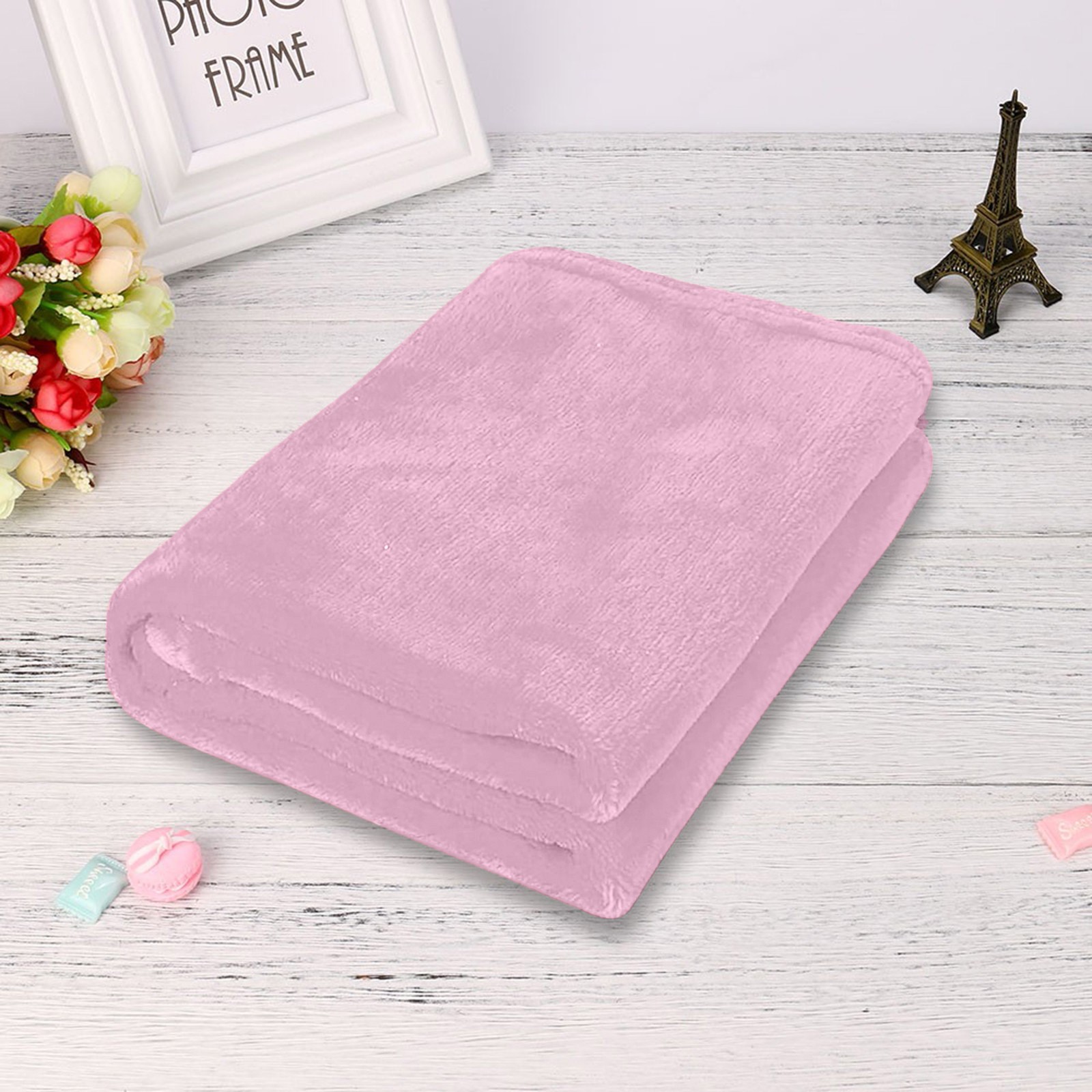50X70CM Fleece Throw Blanket Extra Soft Warm Fuzzy Bed Plush Lightweight Microfiber Couch Sofa Blankets: transparent