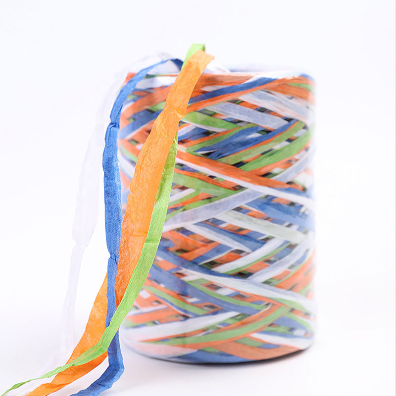 80m/200m/ rullan värinen paperiköysi raffia nauha koristenauhat karkkipakkaus scrapbooking askartelunauha hääjuhlasisustus: A -4