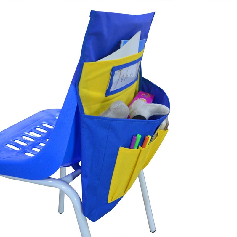 Chairback Buddy Pocket Chart Seat Sacks Chair Pockets Organizer Clroom Seat Storage Kids Nursery Chair Caddy Bag