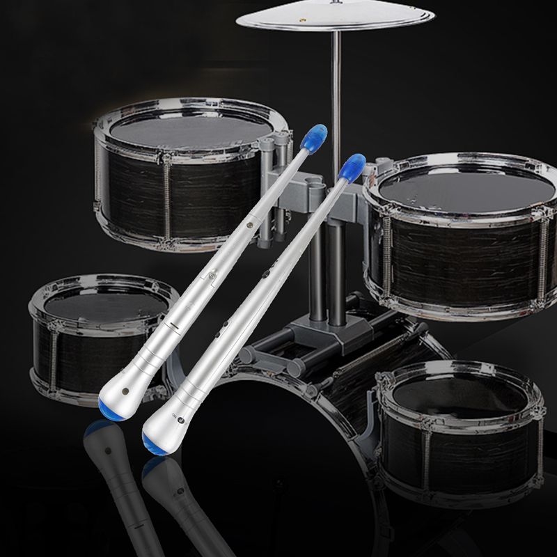 Children Drum Sticks Electronic Air Rhythm Sticks Drum Rock Beat Drum Sticks Gimmick for Children Kid Toy (No Battery)