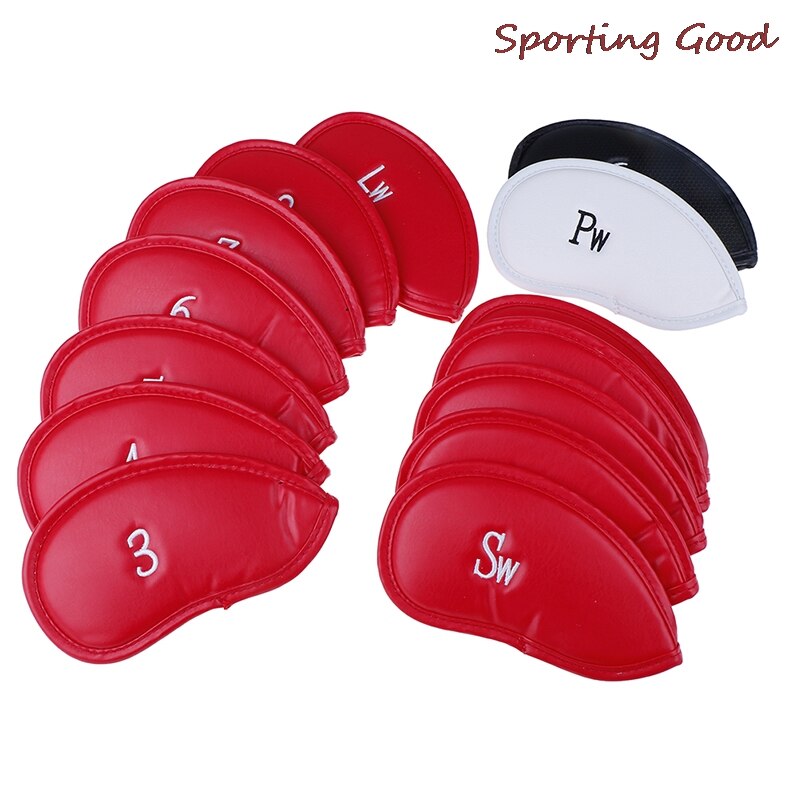 Head Covers Protector Games Sets Accessories Iron Club PU 12pcs/set Golf Exquisite