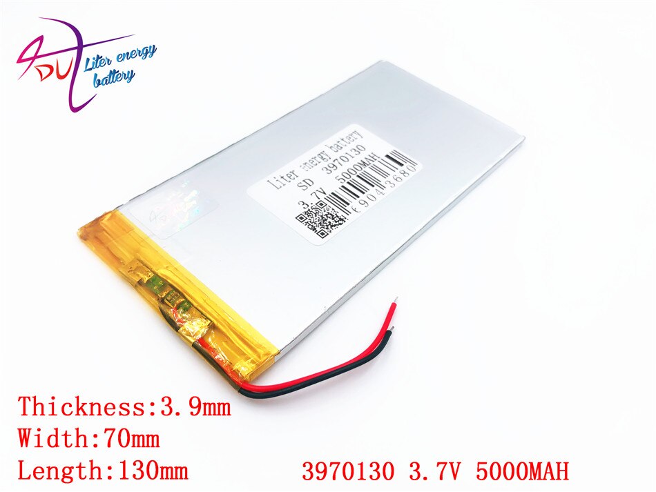 3970130 3.7v 5000 mah 3570130 4070130 litiumpolymeeri litium-poli ion ladattavat akkukennot tablet pc: lle  v811 812 akku