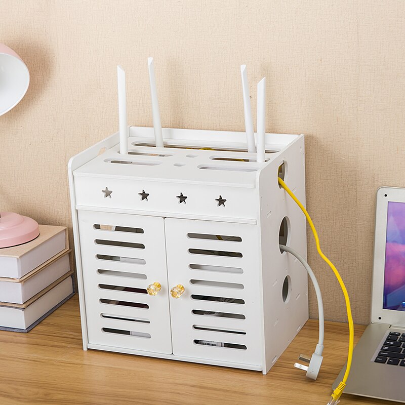 Punch-free Router WIFI Living Room Socket Set-top Box Rack Rack Router Storage Box Wall Hanging Decorative Partition Bedroom