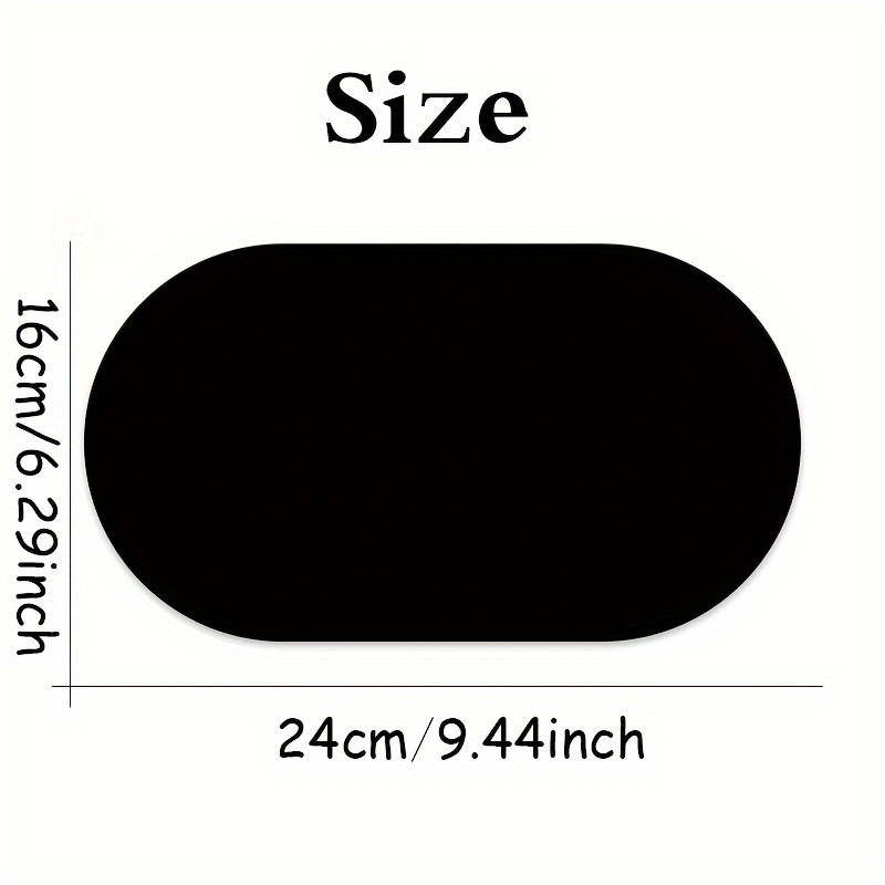 Oval small Mouse Pad Single-sided Solid Color Universal Non-slip Pad Mouse Pad Suitable for Laptop Office Leather Gaming Mouse P