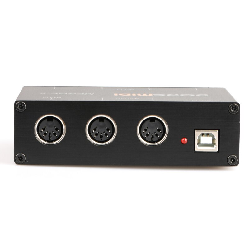 Doremidi Upgrade Midi Fusie 5 Midi Input 2 Midi Uitgang Ondersteuning Usb Power Samenvoegen-5 Box Converter Adapter controller
