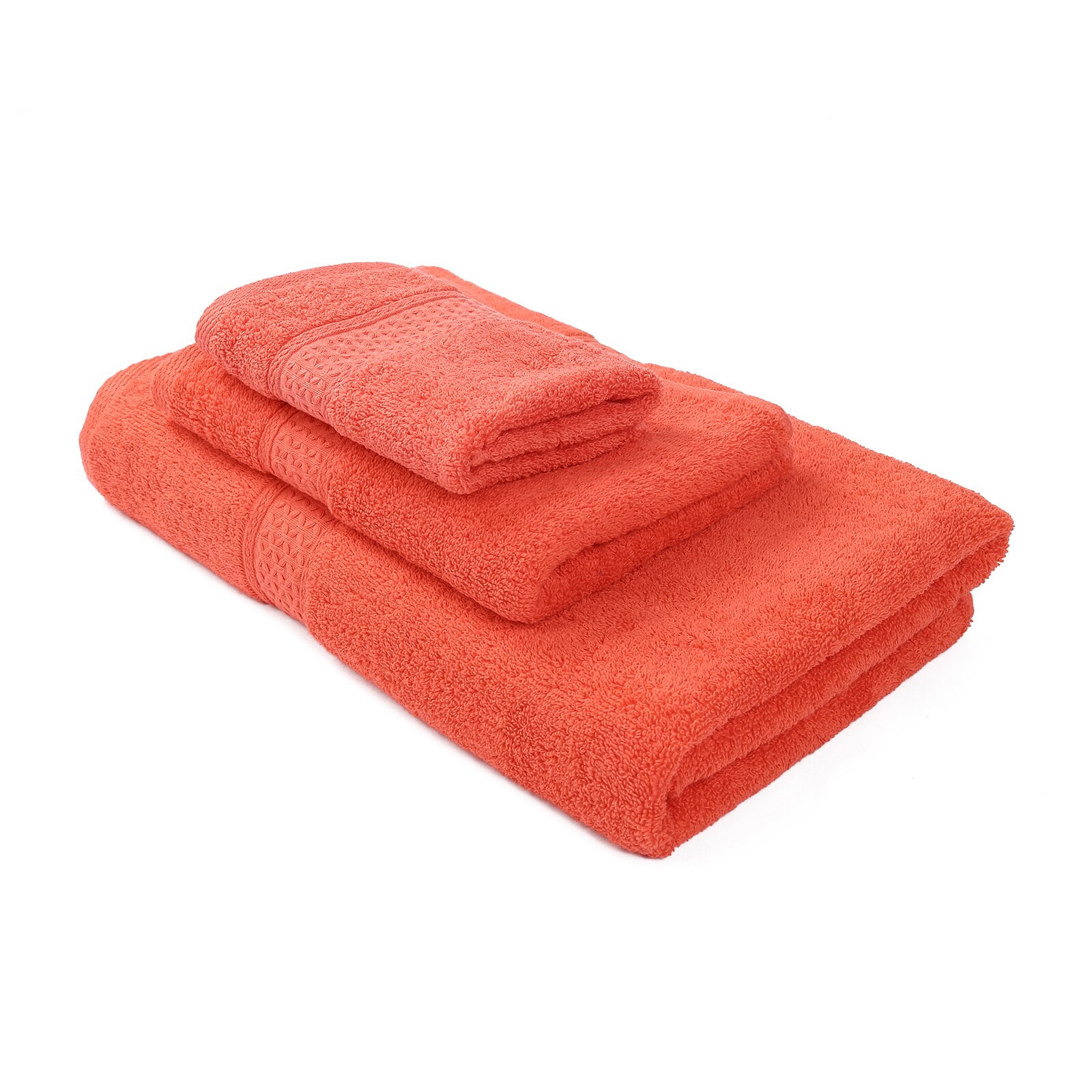 3Pcs Luxe Badhanddoek Set Hotel Zacht Katoen Zeer Absorberend Badkamer Sneldrogend Badstof Handdoeken Voor Hand Gezicht douche: Scarlet