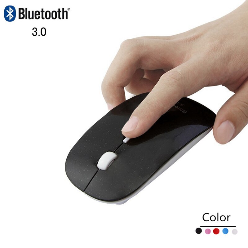 Bezprzewodowa mysz z Bluetooth optyczna Ultra cienka szczupła 3D komputer Mause mała różowa ergonomiczna mysz BT 3.0 na PC Laptop Notebook Girl