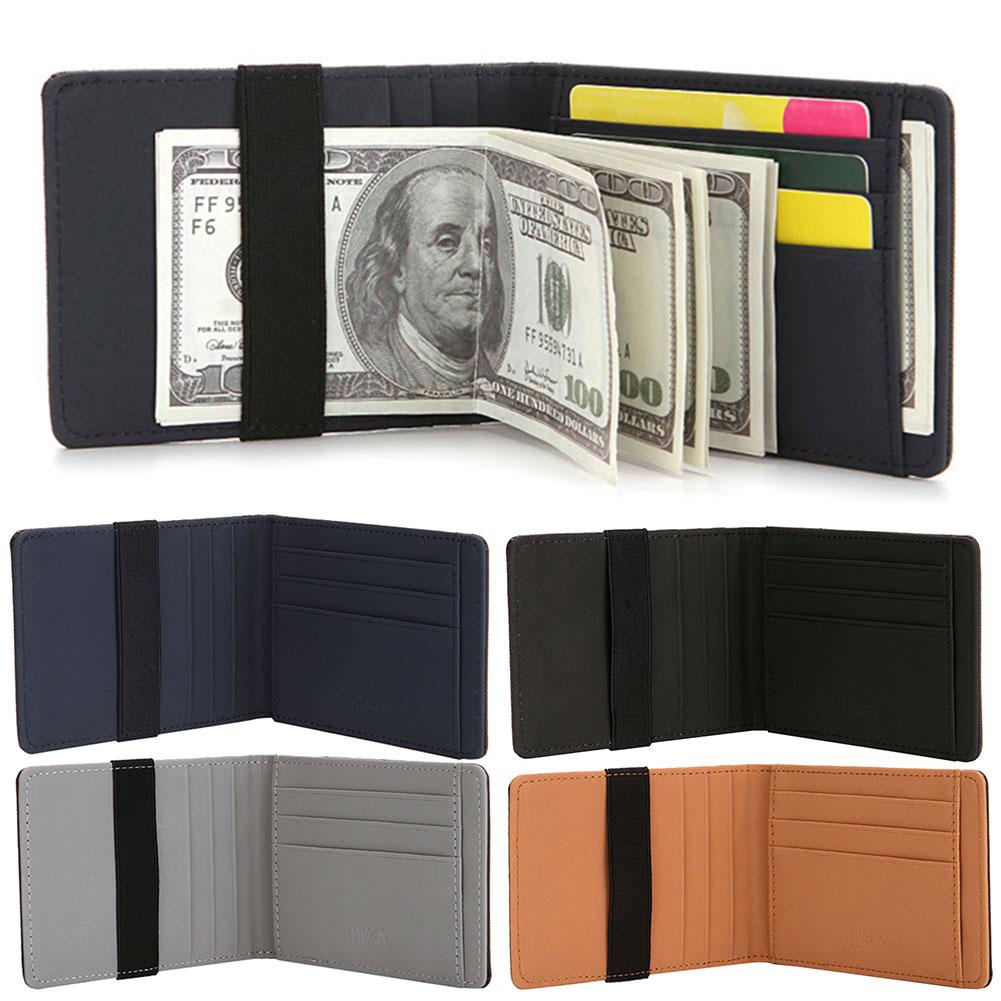 Männer Kreditkarte Halfter Minimalistischen RFID Blockierung Brieftasche Karte Halfter Schlanke Brieftasche RFID Sperrung Männer Sichere Faux Leder Tasche Brieftaschen