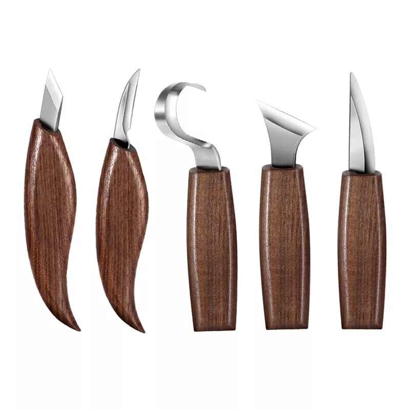 Wood Carving Tools Set Chisel Woodworking Cutter Hand Tool Kits Wood Carving Knife DIY Peeling Woodcarving 7/10/12PCS