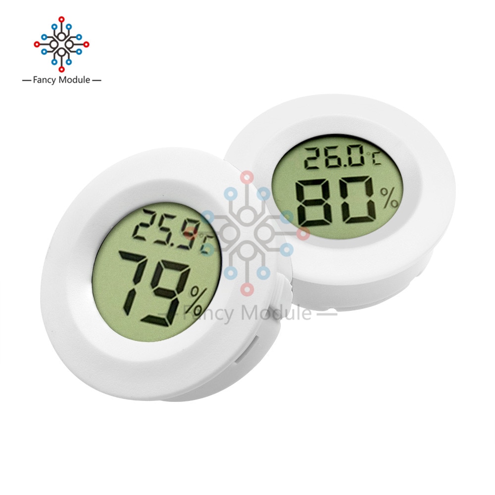 Mini LCD Digital Thermometer Hygrometer Temperature Indoor Convenient Temperature Sensor Humidity Meter Gauge Instruments Cable