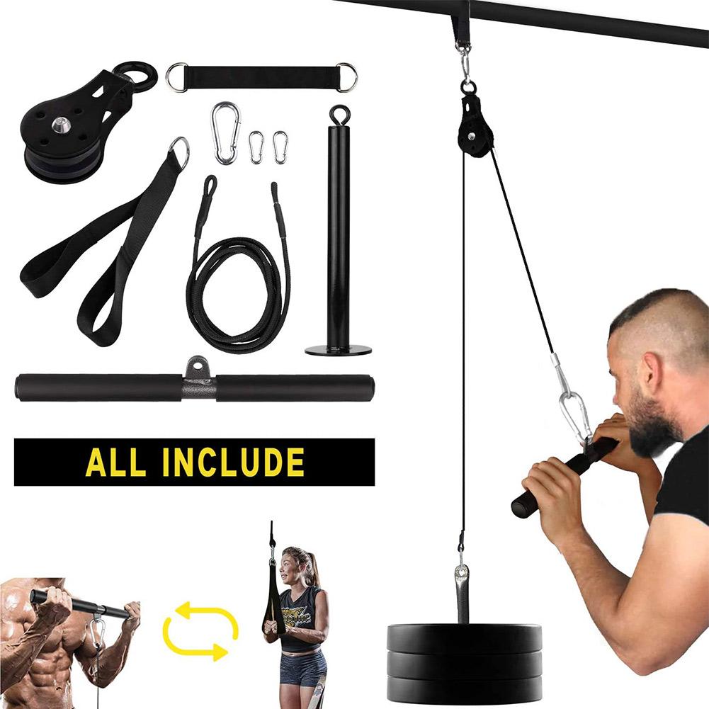 LAT Pulley System Arm Muscle Strength Training Exerciser Fitness Equipment for Men Women