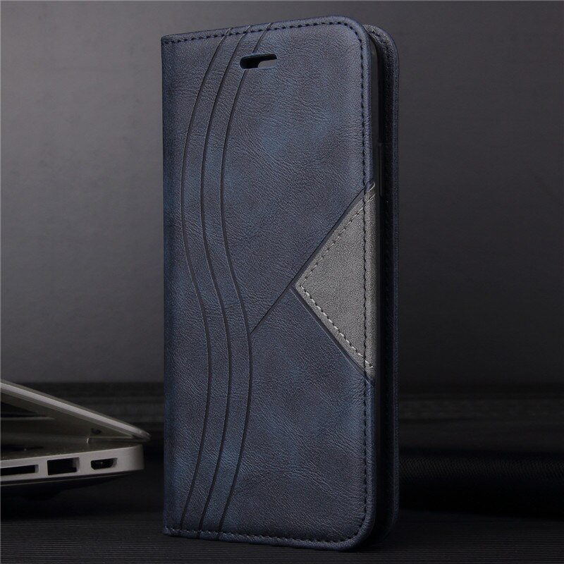 Voor Xiaomi Poco M3 Case Lederen Funda Mi PocoM3 Magnetische Flip Wallet Kaarthouder Telefoon Cover Op Xiomi Poco M 3 Coque Etui: Blauw