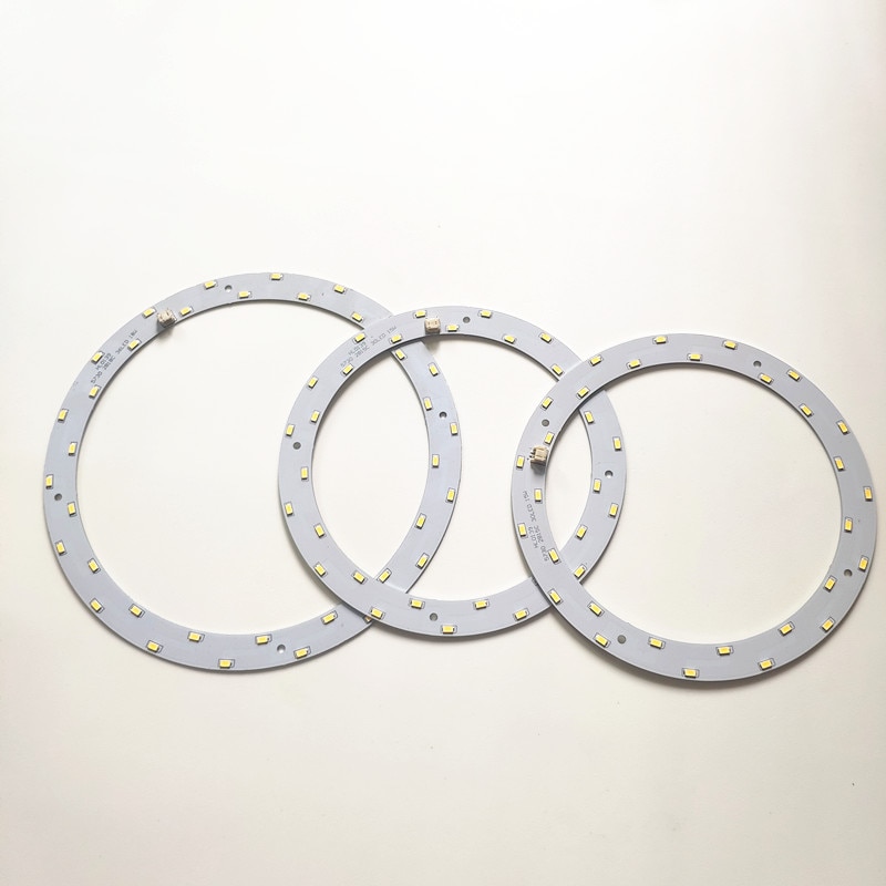 Gør selv  ac220v 110v 6w 12w 15w 18w led panel cirkel ring lys led rund loft bord den cirkulære lampe tavle til spisestue