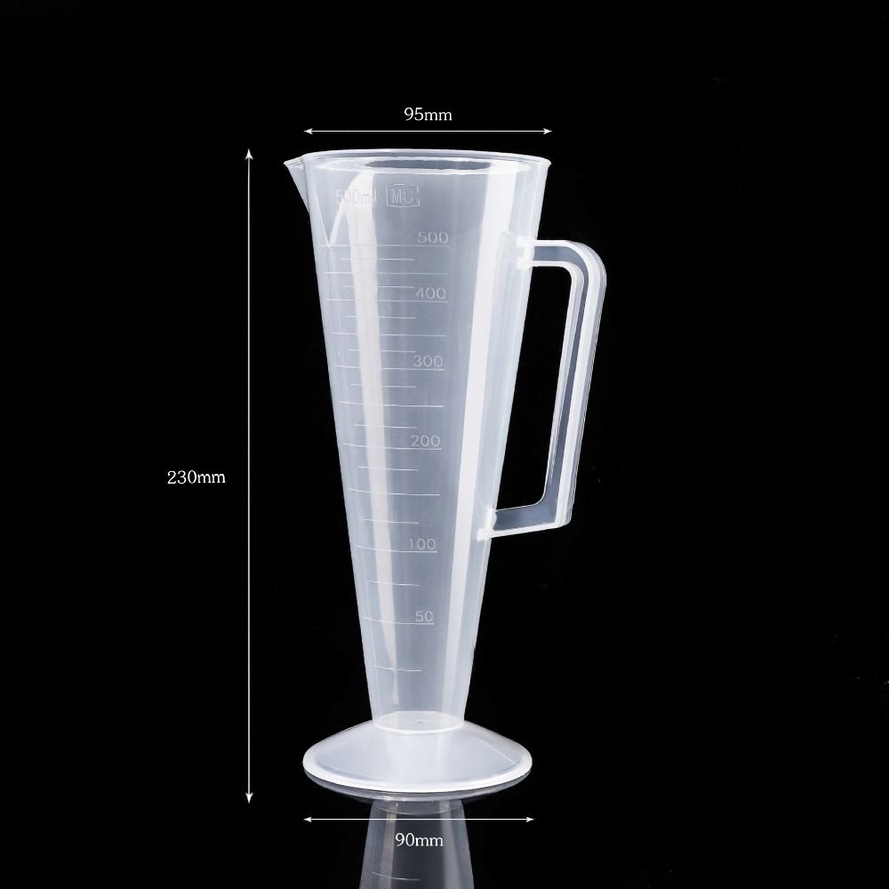 Vaso de medición graduado de plástico de gran capacidad, vaso de laboratorio transparente con tapa, taza mezcladora transparente, cocina y horneado