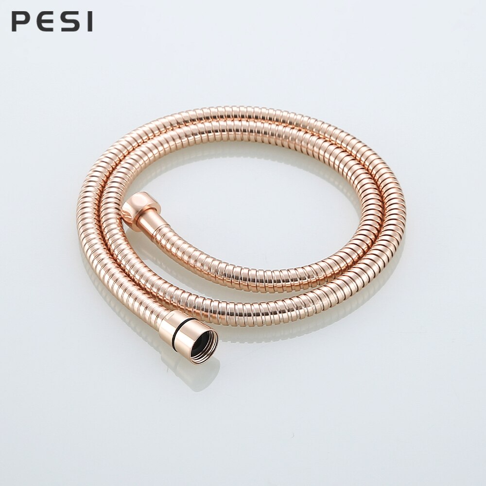 Brushed Rose Gold Douche Kit Hand Held Bidet Sprayer Stainless Steel Toilet Bidet Shattaf with Valve Jet Set Shower Head.: Shower Hose