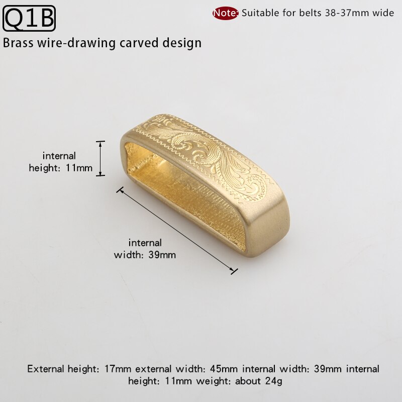 Brass belt ring stainless steel leather ring belt buckle ring man belt ring fixed