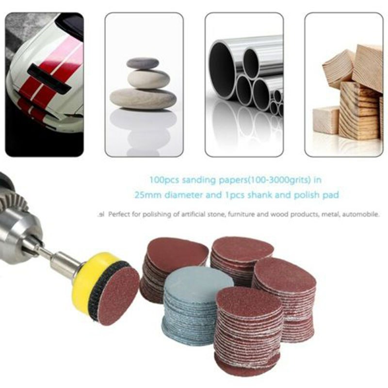Sanding Pads Abrasive Sandpaper Grits Grinding Disc Hand Tools Polishing Woods