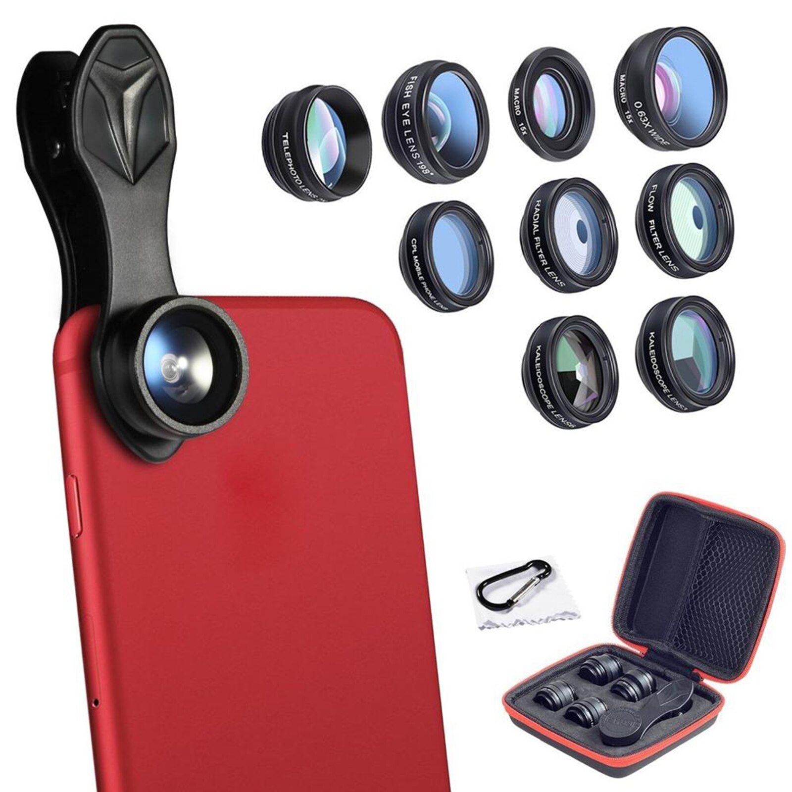 10 In 1 Telefoon Camera Lens Kit Groothoek Cpl Flow Voor De Meeste Telefoon