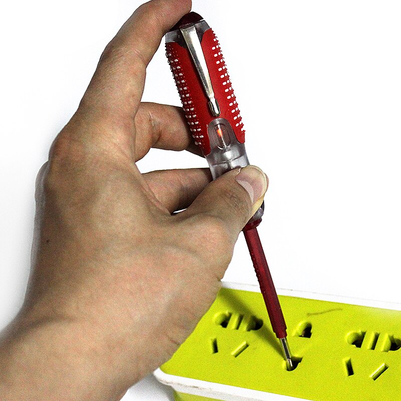 Multifunktions Schraubendreher Prüfung Bleistift Elektrische Prüfung Tester robust rot dauerhaft Isolierung Elektriker Heimat Prüfung Stift 100-500 V