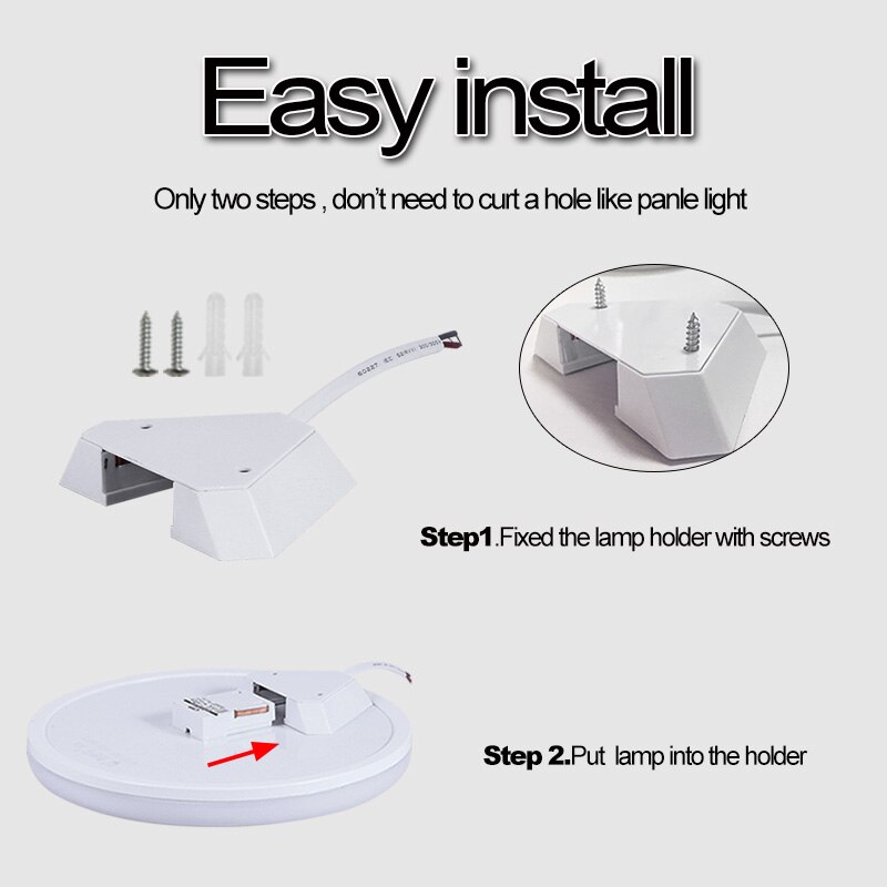 Panel lights Surface Mounted Led Panel Downlights Luminaire for Living Room Round Ceiling Downlight Indoor Lighting