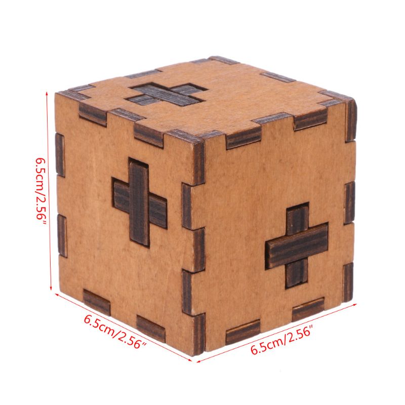 Cubo suizo de madera para niños, caja de rompecabezas secreto, juguete rompecabezas de madera, C5AA