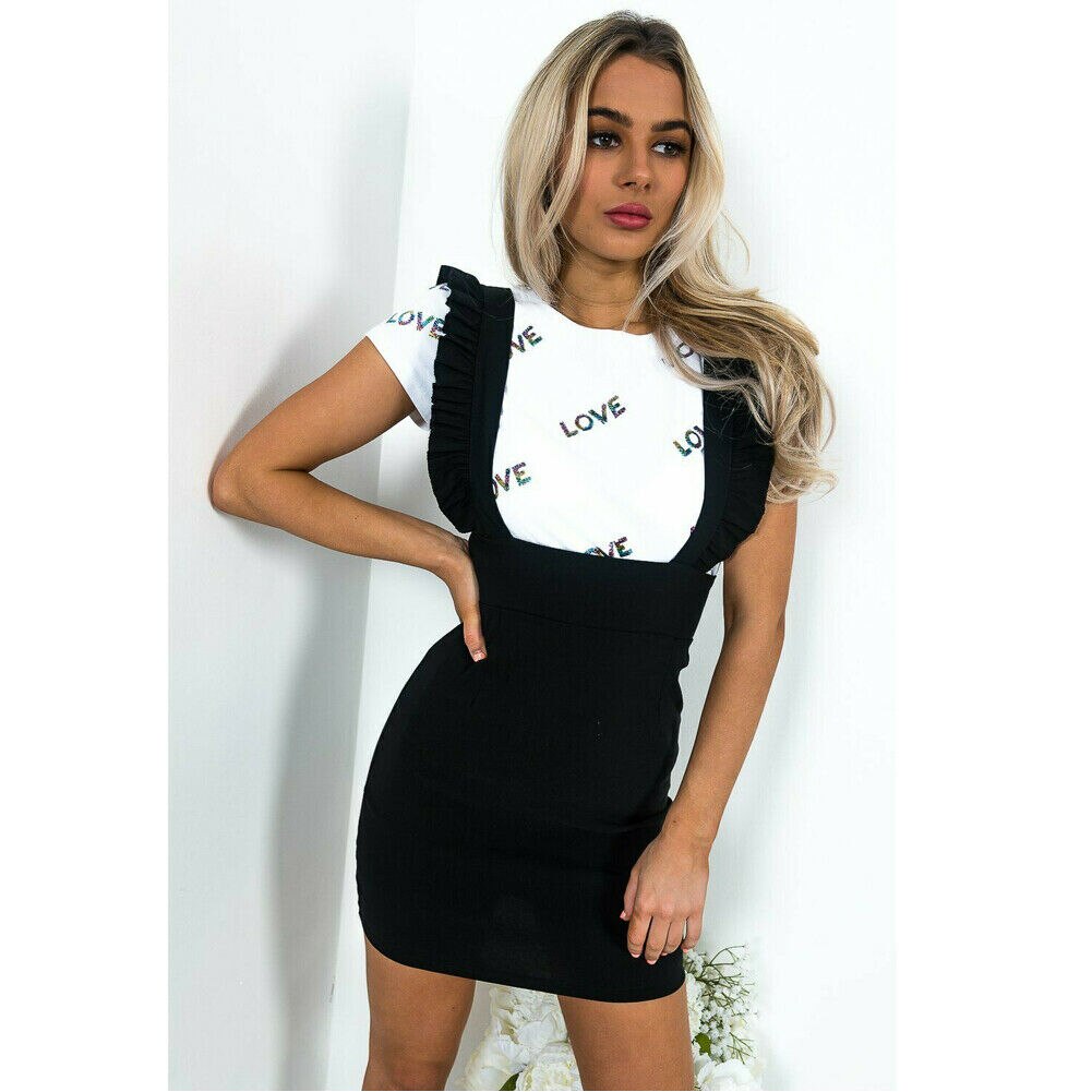 Mini robe moulante à volants pour femme, tenue de fête, à la , à carreaux, en dents de chien, taille haute, Slim, , décontracté