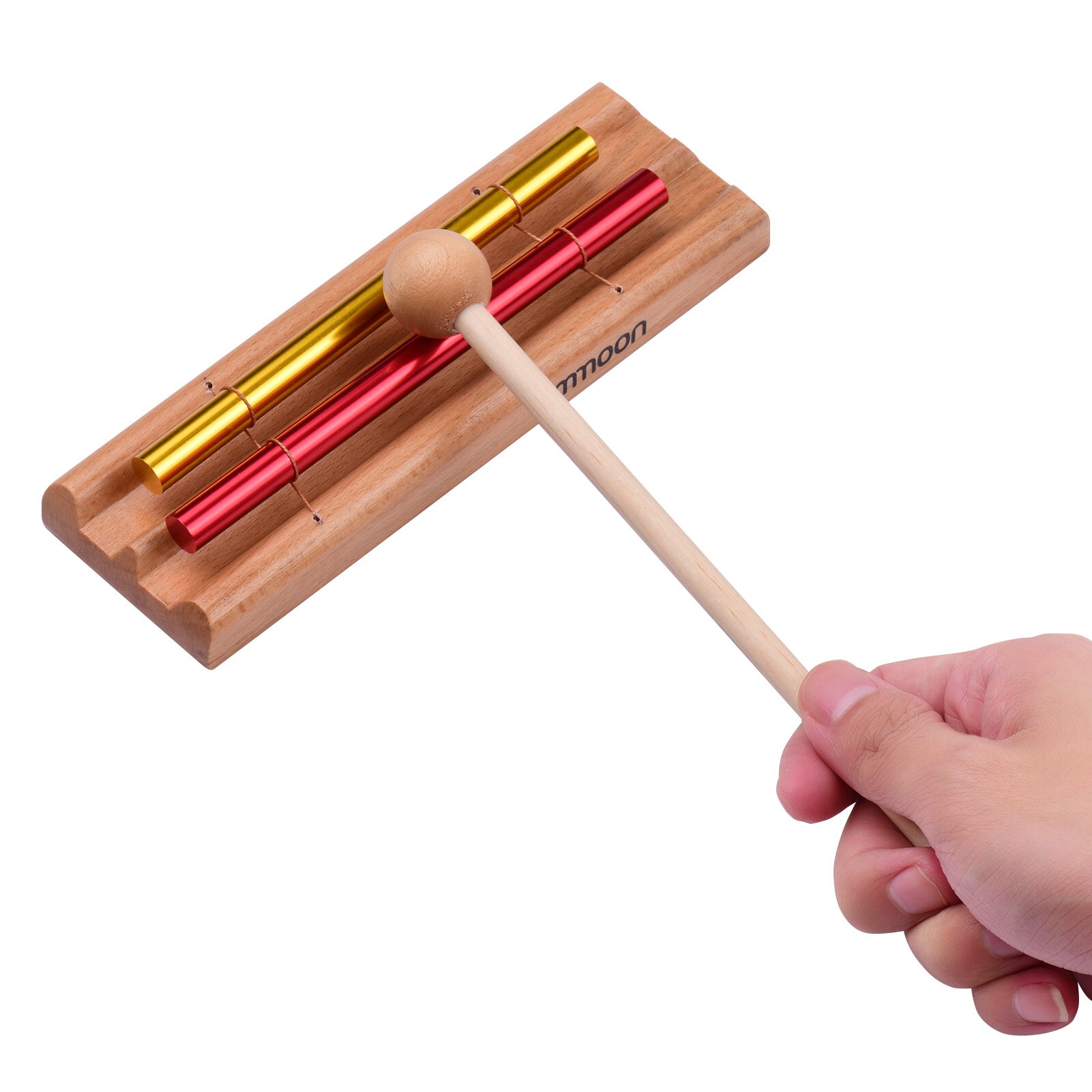 ammoon 7-Tone Tabletop Chimes Meditation Chime Colorful Wind Bell Children Educational Musical Percussion Instrument with Mallet