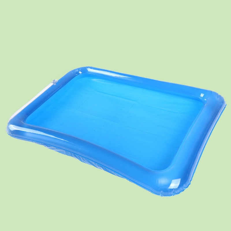 60*45cm Dynamische Sand Tablett drinnen Magie Spielen Sand freundlicher Spielzeug mit Raum Aufblasbare Kunststoff Mobilen Tisch