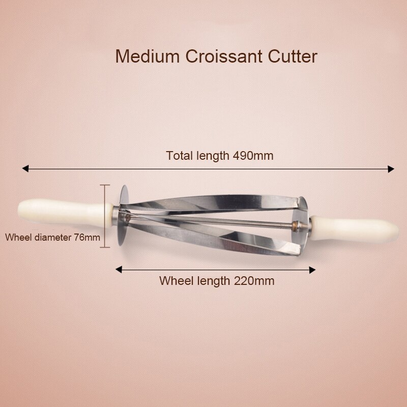 wałek ze stali nierdzewnej rogalik nóż okrągły nóż robić robienia rogali przybory robić pieczenia robić ciast krajalnice robić ciast gadżety kuchenne: średni Cutter