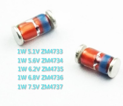 20PCS 1W LL41 SMD Zener Diode 5.1V 5.6V 6.2V 6.8V 7.5V/5V1 5V6 6V2 6V8 7V5 ZM4733 ZM4734 ZM4735 ZM4736 ZM4737