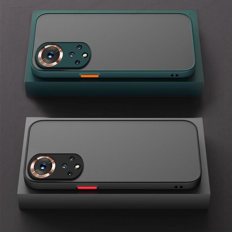 Schutzhülle aus weichem tpu und hartem pc mit linsenschutz, matt, für huawei honor 50 / 50 Profi