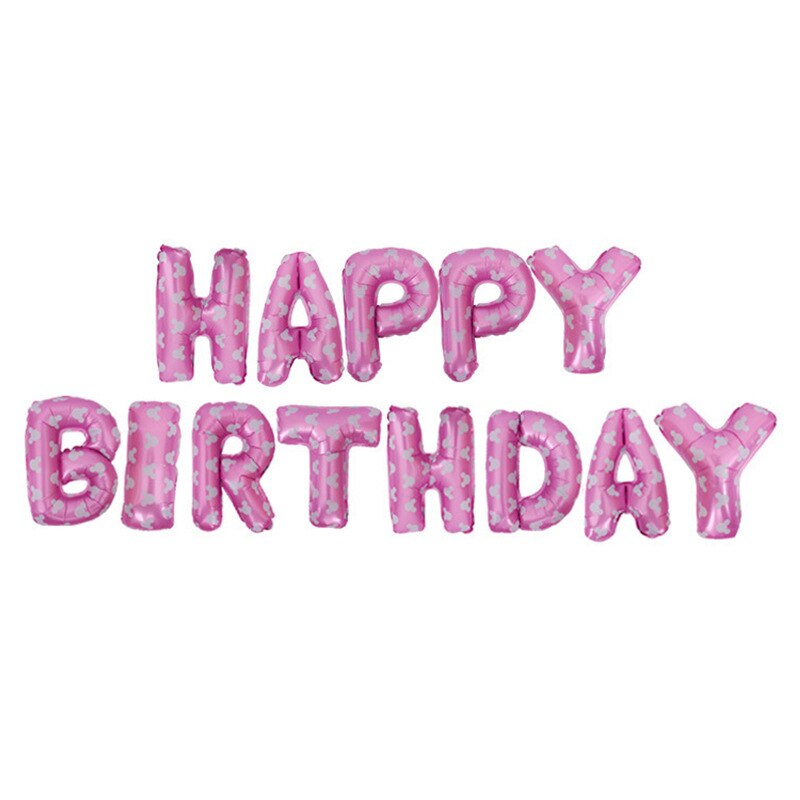 16-inch Geburtstag Paket Ballon Englisch Brief Set Aluminium Ballon geburtstag luftballons geburtstag party dekorationen erwachsene: A8A12