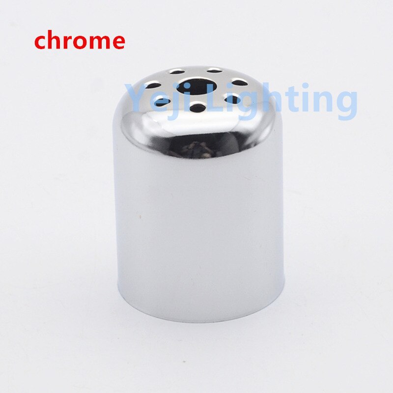 E27 lamp cup E27 socket lamp holder cover cap jacket cover cup retro led pendant light lamp base fittings lighting accessories: chrome