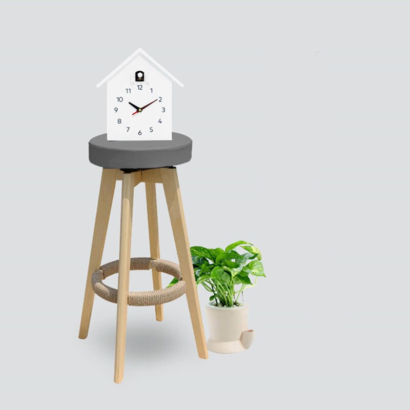 Cuckoo Quartz Wall Clock Modern Bird Hanging Watch Decoration Alarm Clocks Home Living Room White