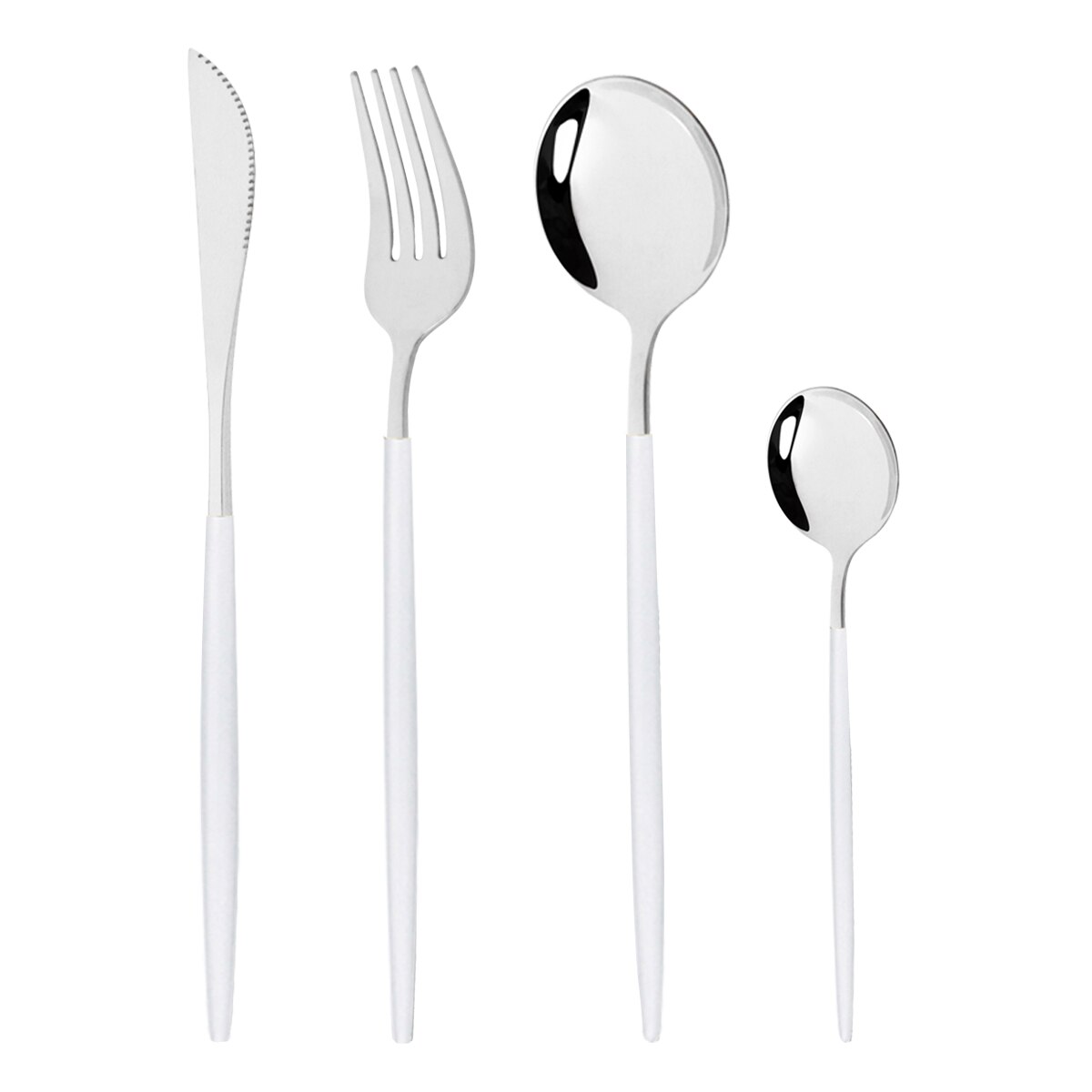 Vaisselle arc-en-ciel vaisselle ensemble de couverts en acier inoxydable de luxe couverts maison fourchette cuillère couteau cuisine dîner ensemble directe