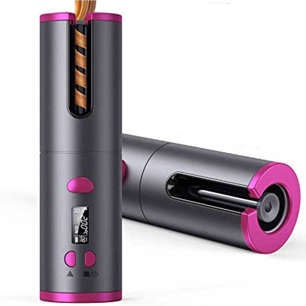 Automatic wireless curling iron portable wireless USB charging curling iron beach wave perm wand air curling iron: Default Title