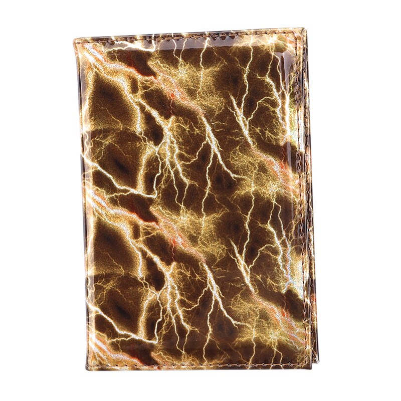 Cool Lightning Pattern Passports Cover Smooth Pu Leather Passport Cover Women Passport Holder Travel Covers For Passports Case: Yellow