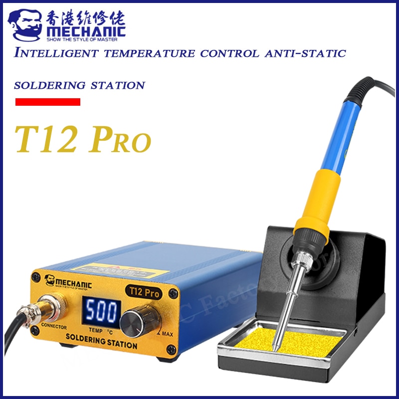 T12 Pro – station de soudage intelligente, antistatique, affichage numérique LED, thermostat, fer à souder électrique, chauffage rapide